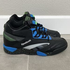 Reebok Shaq Victory Pump Mens 12.5 Black Volt Basketball Sneaker Shoes H06491